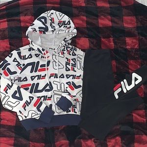 Fila hoodie and leggings set